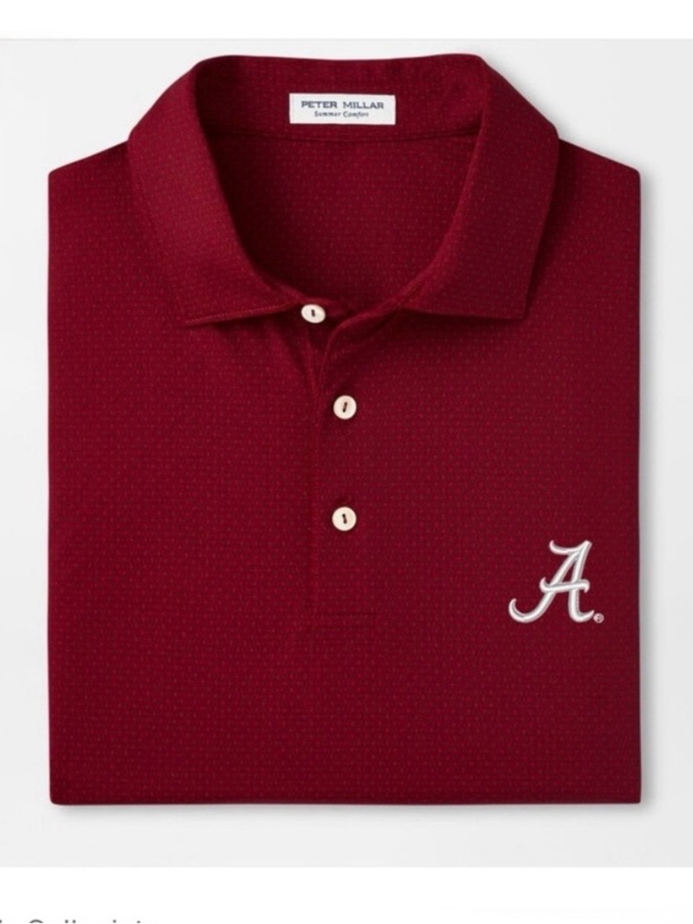 PETER MILLAR *Alabama* Tesseract Performance Jersey Polo - Picture 3 of 3